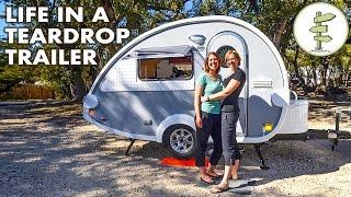 Couple Sells San Francisco House to Live in a Tiny Teardrop Camper Trailer