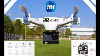 HR SH5HD Drone RC Quadcopter - Camera Test, Hacks, Unboxing, How to Calibrate,Trimming