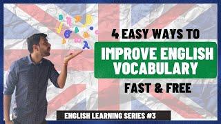 Improve English vocabulary | Simple tips to improve English free| English classes for beginners