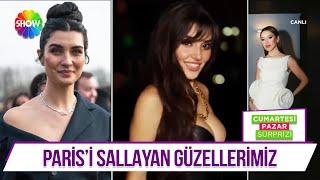 Tuba Büyüküstün ve Hande Erçel'in Paris stili