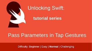 Pass Parameters in Swift's Tap Gestures