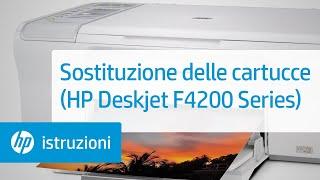 Sostituzione delle cartucce (HP Deskjet F4200 Series)