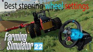 FARMING SIMULATOR 22 // BEST settings for steering wheel G29 // set deadzone pc gameplay 4K