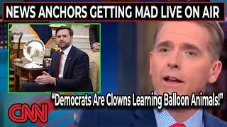 New CNN / MSNBC Meltdown Moments Of Getting Mad At Donald Trump And J.D Vance Response