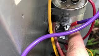 Splitting A/C Condenser Dual Capacitor with a Single Fan Capacitor