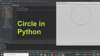 how to make a circle in python | make circle with python turtle | circle in pycharm