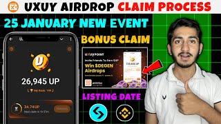 Uxuy airdrop listing date | uxuy wallet Airdrop claim | Uxuy airdrop new update today