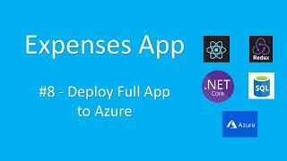 Expenses | Deploy React App, Web API and SQL Database to Azure