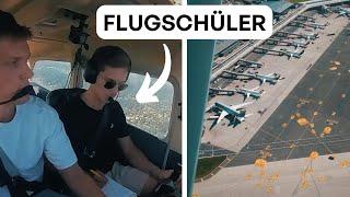 Flugschüler funkt das erste Mal in der Kontrollzone