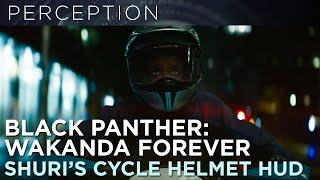 Marvel Studios' Black Panther: Wakanda Forever: Shuri's Motorcycle Helmet HUD