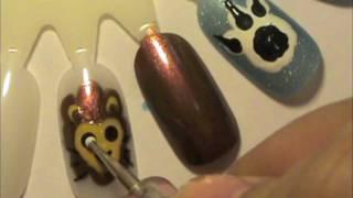 Lion nail art tutorial