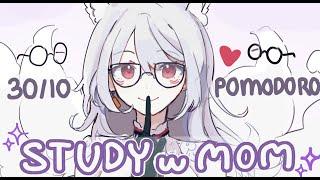 【Study with Me】 30/10 Pomodoro, Soft Talking & Calm Lo-FI - Study with Fox Mom!