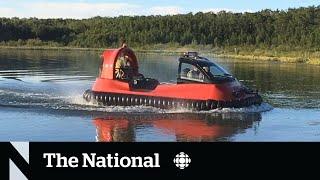 #TheMoment an Alberta man built a hovercraft