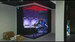 Amazing! Unleashing the Wonder: The Extraordinary 3D Corner LED Display Screen#leddisplay#ledscreen