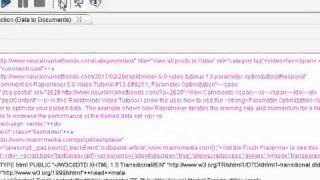 Rapidminer 5.0 Video Tutorial #14 - Web Mining Financial Web Sites - Part 1