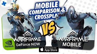 Warframe MOBILE vs Warframe on GeForce NOW Mobile | Gameplay Comparison