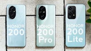 HONOR 200 vs HONOR 200 Pro vs HONOR 200 Lite