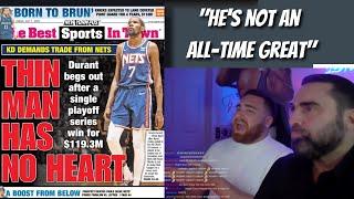 LosPollosTV & WAD GO OFF ON KEVIN DURANT TRADE REQUEST AS CHAT SPAMS L TAKE & LIVE REACTS WOJ BOMBS