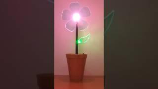 Flor de LED para Decorar #decoraciones #flores #flor #experimentos #circuitoseletricos