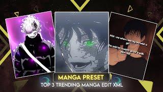 Trending Manga Edits Preset | Alight Motion