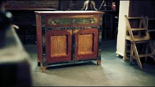 19th Century Blanket Box with False Drawer Front - Salvage Hunters 1423