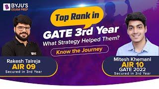 How to Get Top Rank in GATE 3rd Year? Mitesh Khemani - AIR 10 | Know GATE 2023 Preparation Strategy