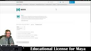Downloading Educational License Maya