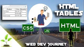 HTML Tables: Full HTML/CSS/JS Course