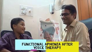 #SLPSanjayKumar | Educational  | Functional Aphonia Voice Disorders | Find A Voice Doctor | Pre Post