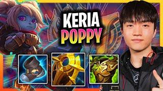 KERIA CHILLING WITH POPPY! | T1 Keria Plays Poppy Support vs Leona!  Season 2024