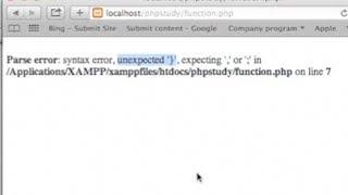 PHP for newbies(Part 2) -- Troubleshoot for PHP syntax error