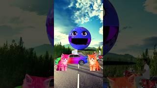 Monster pacman video shorts #shorts #ytshorts #youtubeshorts #funny #monster #pacman #cat #cartoon