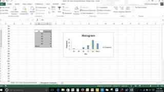 Make a Histogram Using Excel's Histogram tool in the Data Analysis ToolPak