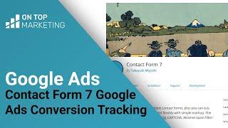 Contact Form 7 Google Ads Conversion Tracking (Google Analytics Event Tracking) 2020