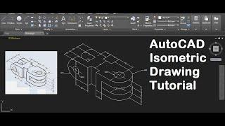 AutoCAD Isometric Drawing Tutorial || Circle in Isometric