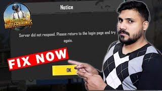 Pubg Server Did Not Respond Problem | Pubg Mobile Login Error | Server Down | BGMI Not Working