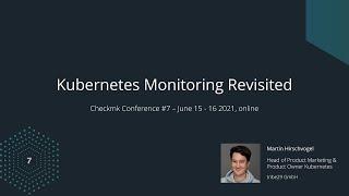 checkmk conference #7: Kubernetes monitoring revisited