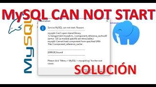 Service MySQL can not start. Reason. Error Mysql LARAGON SOLUCIONADO