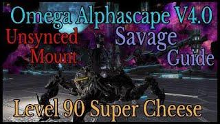 FFXIV: Omega Alphascape V4.0 Savage - Unsynced LvL 90 Mount Farm