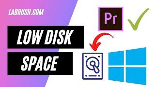 Low Disk Space on C Drive - Premiere Pro Users (Media Cache Files)