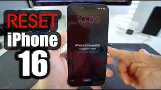 How To Reset & Restore your Apple iPhone 16 & 16 Plus - Factory Reset