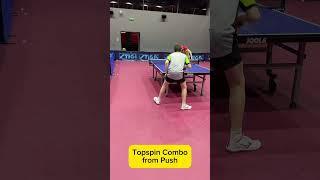 Discover the secret to a powerful topspin from a push and perfect your table tennis combo!