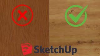 REAL Wood Textures in SketchUp