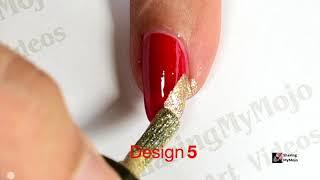 5 Nail Art designs using only two nail polishes