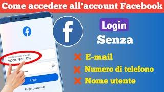 Come accedere all'account Facebook senza e-mail e numero di telefono | Facebook login 2023 setting