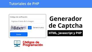 Generador de Captcha en PHP | Paso a paso