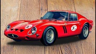 Realistic car Drawing - Ferrari 250 GTO iPad Pro procreate Time Lapse JG-CoolCartoon