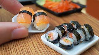 Wie man Miniatur-Sushi macht | ASMR Cooking Mini Food | Japanisches Rezept