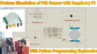 How to simulate PIR sensor with Raspberry Pi in Proteus Software