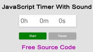 JavaScript Projects For Beginners With Source Code - Javascript timer countdown with seconds